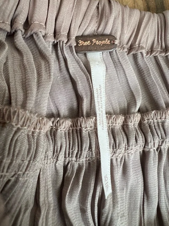 Free People Beige-Taupe Tiered Wrap (kind of) Midi Skirt, XS - EEUC / like new - Picture 4 of 10